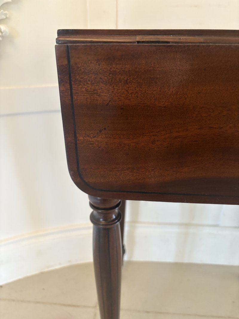 Fine Quality 19th Century Regency Antique Free Standing Lamp/Side Table - Image 14